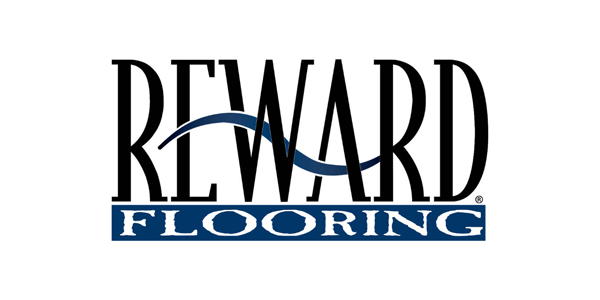 Reward flooring logo with plain white background